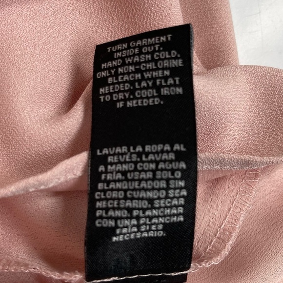 Sharagano Pink Lace Trim Bell Sleeve Popover Blouse Womens Size Medium M - Picture 10 of 11